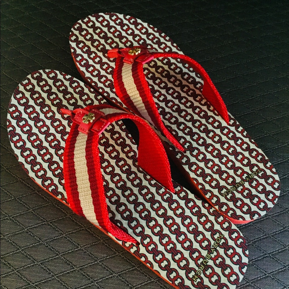Tory Burch Gemini Link Flip Flops